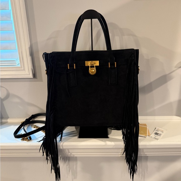MICHAEL Michael Kors Handbags - NWT MICHAEL Michael Kors' Hamilton Moderne satchel is crafted of suede